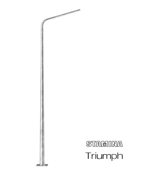 SC51 Tapered Lighting Pole: Single Arm